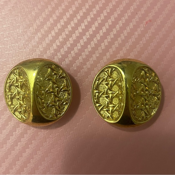 Christian Dior Earrings Interwoven Pattern - Picture 3 of 7